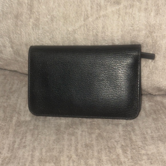 Tory Burch Black Leather Studded Wallet with Multicolor Accents - Picture 2 of 4